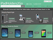 Tablet Screenshot of ipadholders2go.com